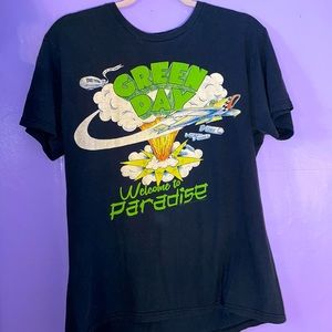 Green Day Welcome to Paradise Tee